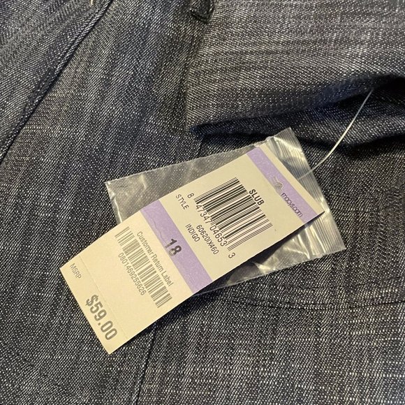 JM Collection 3/4 Sleeve Jacket, SIze 18, NWT - Picture 7 of 8